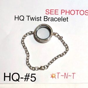HQ-#5 Twist Living story locket bracelet